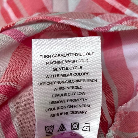 •Youngland• Tiered Plaid Watermelon Dress - Size 2T - Picture 7 of 9